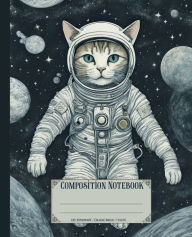 Title: Composition Notebook. Astronaut Cat: Spaceman celestial feline theme cover. Aesthetic journal for school or college, Author: Mad Hatter Stationeries
