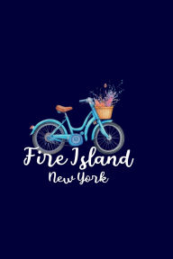 Title: FIRE ISLAND NEW YORK: watercolor panting bicycle with flower basket, Author: Fuego Isla