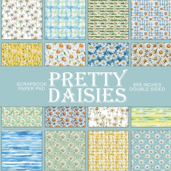 Watercolor Daisies: Scrapbook Paper Pad