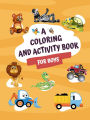 Boys activity and coloring book