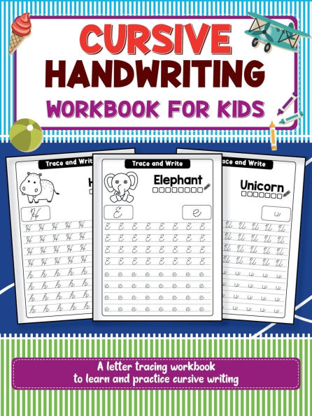 Cursive tracing activity book