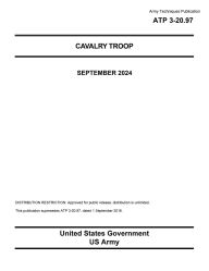 Title: Army Techniques Publication ATP 3-20.97 Cavalry Troop September 2024, Author: United States Government Us Army