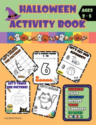 Title: Halloween Activity Book in Color: Kids Ages 3-5, Author: Laurie Tiverton