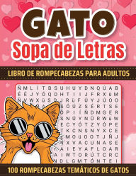 Title: GATO - SOPA DE LETRAS-LIBRO DE ROMPECABEZAS PARA ADULTOS-100 ROMPECABEZAS TEMATICOS DE GATOS, Author: Prints Parade Gallery