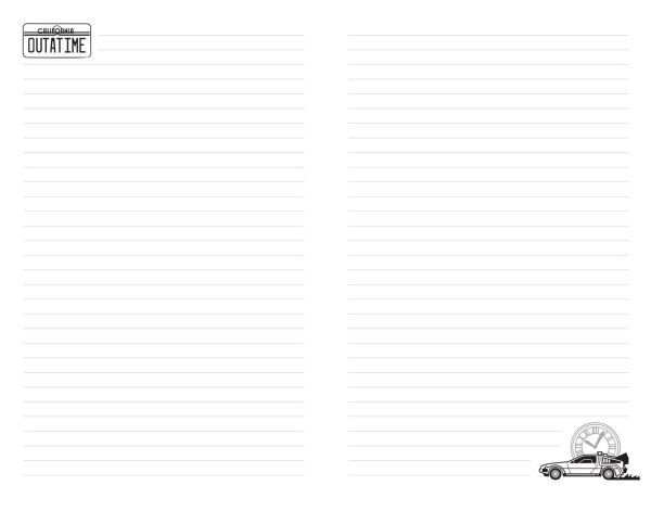 Back to the Future: Time Machine Hardcover Journal