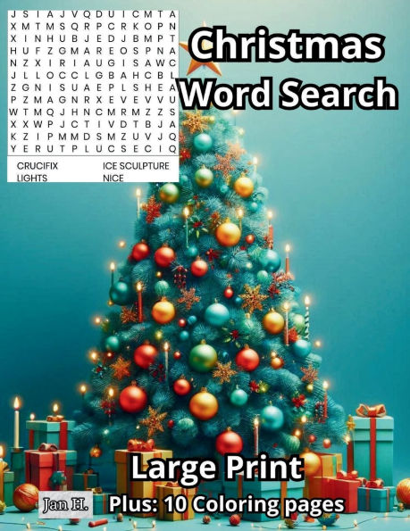 Large Print Christmas Word Search - Bonus Edition: Festive Puzzles for Adults and Teens:Wonderful variety of Brain-Stimulating puzzles.