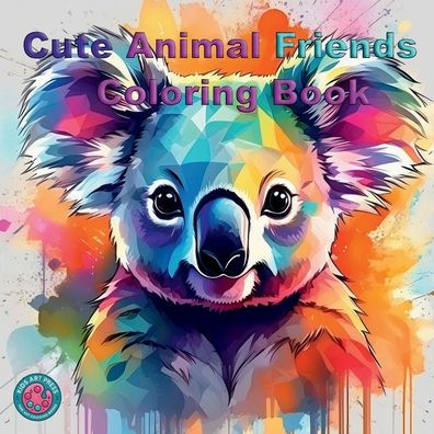 Cute Animal Friends Coloring Book: Fine Art Coloring Books for Kids