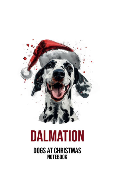 Dogs at Christmas Notebook: Dalmation