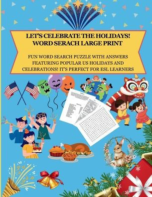 LET'S CELEBRATE THE HOLIDAYS! WORD SEARCH LARGE PRINT