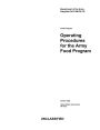 Department of the Army Pamphlet DA PAM 30-22 Operating Procedures for the Army Food Program October 2024