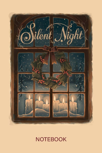 Vintage Christmas Notebook: Silent Night
