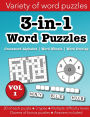 3-in-1 Word Puzzles Volume 1: Crossword Alphabet, Word Wheels & Word Overlap