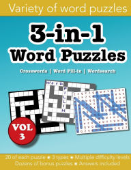 Title: 3-in-1 Word Puzzles Volume 3: Crosswords, Word Fill-in & Wordsearch, Author: Christopher Morgan