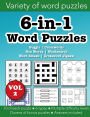 6-in-1 Word Puzzles Volume 2: Boggle, Crosswords, Hex Words, Wordsearch, Word Smash & Crossword Jigsaw