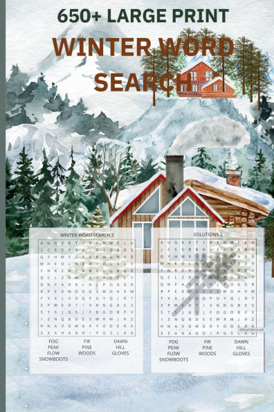650 + WINTER WORD SEARCH BOOK