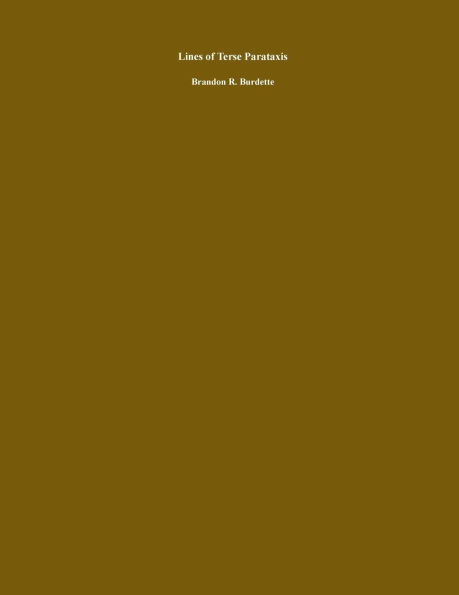 Lines of Terse Parataxis