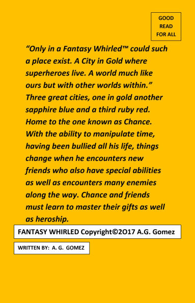 FANTASY WHIRLED VOL. 1 special edition cover