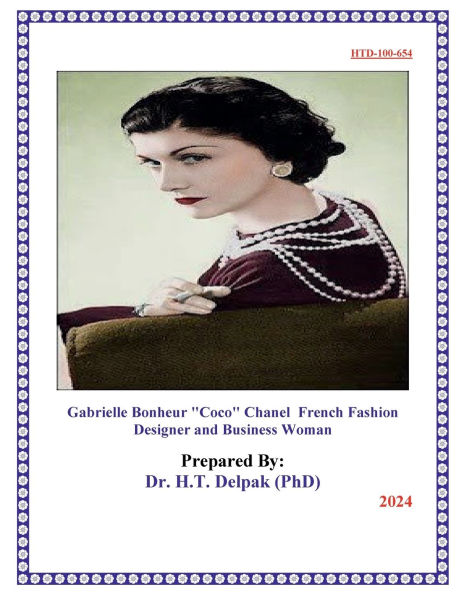 Gabrielle Bonheur "Coco" Chanel French Fashion Designer and Business Woman