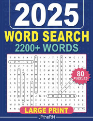 Title: 2025 Word Search Large Print 2200+ Words, Author: Jacob Paige Rn