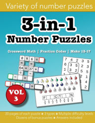 Title: 3-in-1 Number Puzzles Volume 3: Kakuro, Logic Puzzles & Balance Beam (Weights), Author: Christopher Morgan