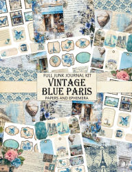 Vintage Blue Paris: Junk Journal Kit