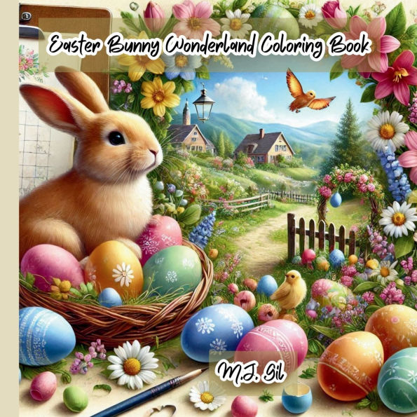 Easter Bunny Wonderland Coloring Book