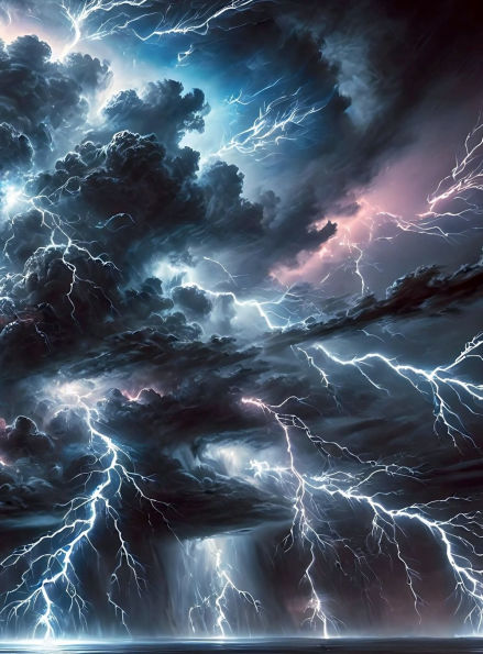 Lightning Storm Sketchbook: Journal for Drawing, Writing, and Fantasy Art