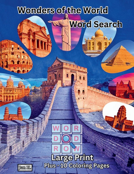 Wonders of the World & Travel Destinations - Word Search Large Print: Search for Ancient, Modern & Natural Wonders of the World