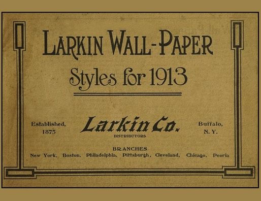 Larkin Wall-Paper Styles for 1913: Vintage Wallpaper Sample Book for Early 1900s Designs