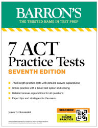 Title: 7 ACT Practice Tests, Seventh Edition + Online Practice, Author: Barron's Educational Series