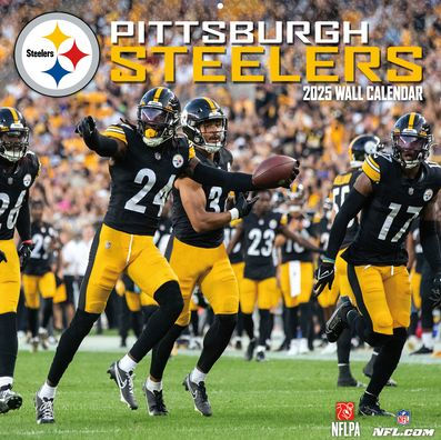 2025 12X12 TEAM WALL CALENDAR PITTSBURGH STEELERS