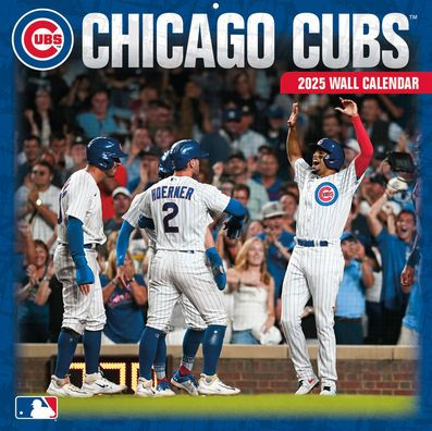 2025 12X12 TEAM WALL CALENDAR CHICAGO CUBS