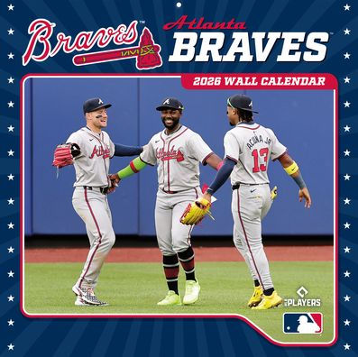 2026 12x12 Team Wall Calendar Atlanta Braves