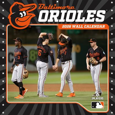 2026 12x12 Team Wall Calendar Baltimore Orioles