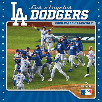 2026 12x12 Team Wall Calendar Los Angeles Dodgers