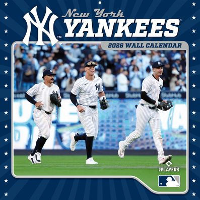 2026 12x12 Team Wall Calendar New York Yankees