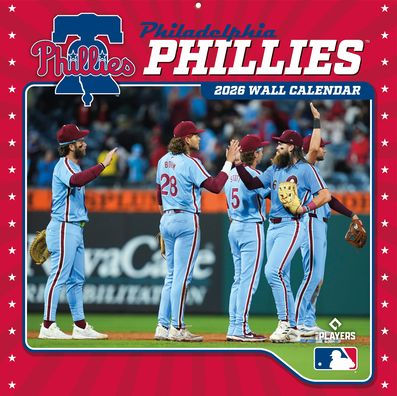 2026 12x12 Team Wall Calendar Philadelphia Phillies