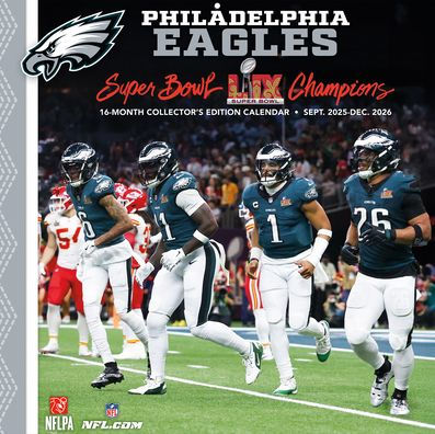 2026 12x12 Team Wall Calendar Philadelphia Eagles