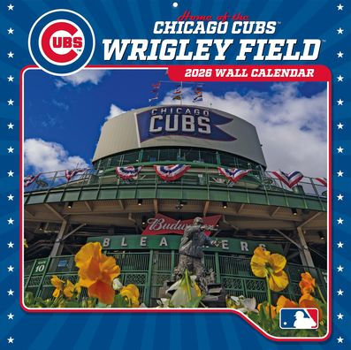 2026 12x12 Stadium Wall Calendar Chicago Cubs Wrigley Field