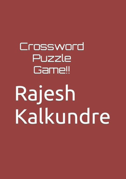 Crossword Puzzle Game!!