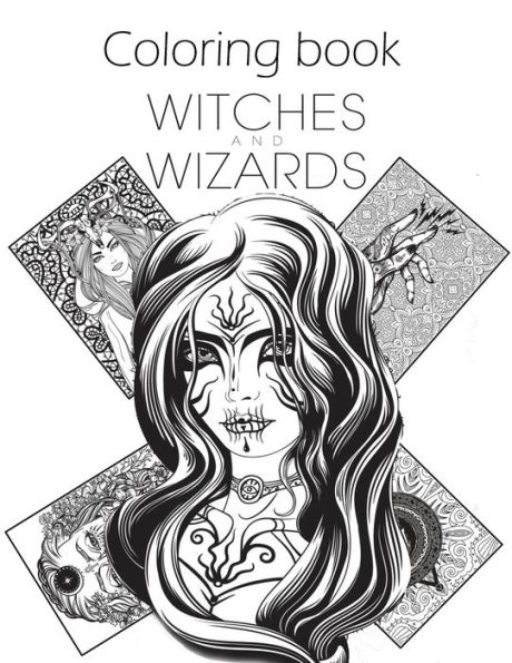 Coloring Book: Witches and Wizards