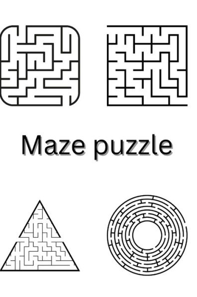 Maze puzzle game book