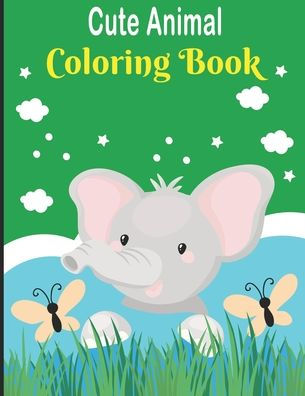 Cute Animal Coloring Book: Coloring Pages in Cute Style With Dog, Cat, Sloth, Horse, Llama