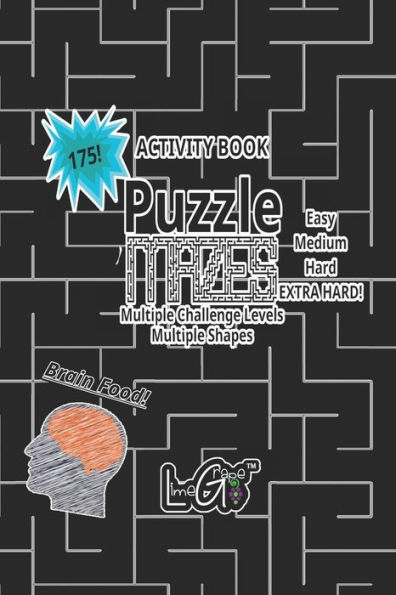 ACTIVITY BOOK 175 Puzzle Mazes: Multiple Sizes and Multiple Shapes