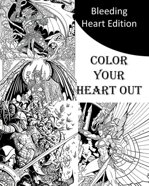 Bleeding Heart Edition Coloring Book 8x10