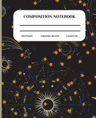 Title: Composition Notebook College Ruled: Astronomy:Astronomy, Stars and Planets illustrated Notebook, Author: A.W. Rose