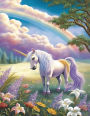 Fantasy Unicorn Meadow Notebook: Unicorn Composition Notebook with 120 Ruled Lined Pages, 8.5