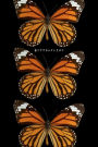 MONARCH BUTTERFLIES: 6x9 blank lined journal : 200 pages