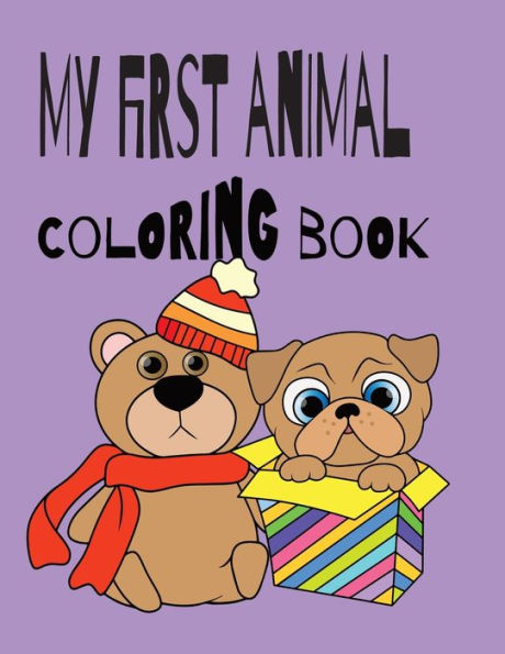 My First Animal coloring book: Kids animal coloring book