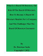 What Is A Board Of Directors, The Role Of The Board Of Directors, And How To Become A Board Of Directors Member
